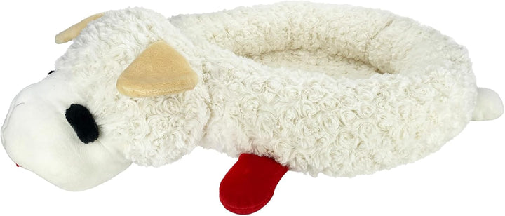Mini Lamb Chop Officially Licensed, Plush, Squeak Pet Toy (White, 10')
