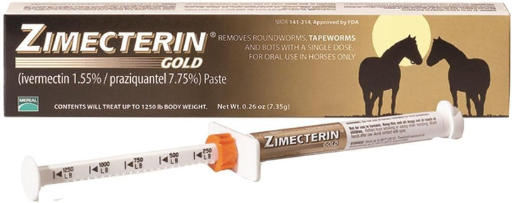 Zimecterin Gold Dewormer Paste for Horses, 7.35Gm (Packaging May Vary)