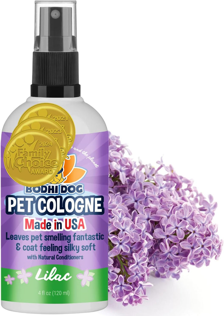 Natural Dog Cologne (Blueberry) - Premium Scented Deodorizing Pet Perfume with Conditioner for Dogs & Cats - Keeps Pets Fresh & Clean - Gentle and Safe Formula, Made in USA (4 Fl Oz)