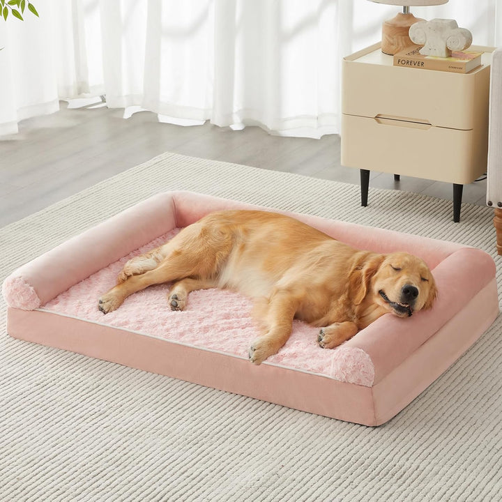Dog Beds for Large Dogs, Orthopedic Dog Bed for Medium Large Dogs,Big Waterproof Couch Pet Bed with Removable Washable Cover