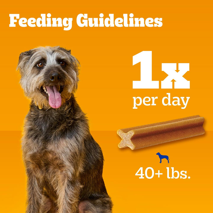 Dentastix Large Breed Dog Treats, Original, Beef & Fresh Flavor, 2.73 Lb. Variety Pack (51 Treats)
