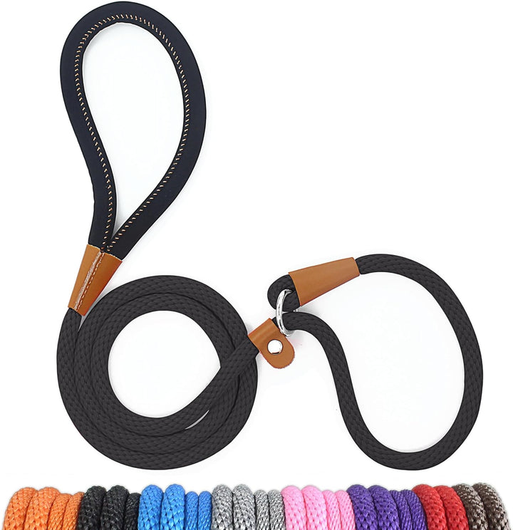 Dog Leash Slip Lead 5 6 8 FT Dog Training Leash Strong Heavy Duty Rope No Pull Training Lead Leashes for Dogs