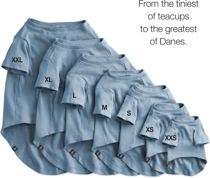 Toby II - the Perfect Tee, 3 Pack Short Sleeve Pet T-Shirt 100% Organic Cotton Tees Clothes for Small, Medium, Large Dogs​​, Navy Camo, Medium