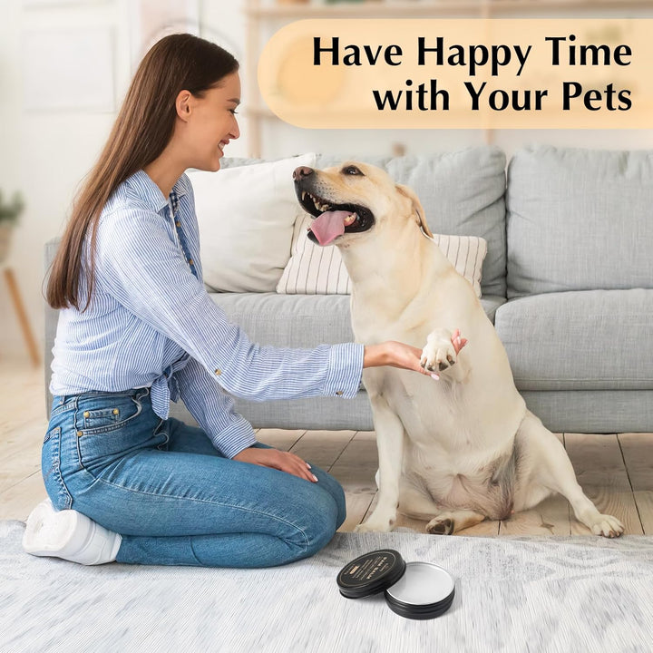 All-Natural Lick Safe Dog Paw Balm for Dogs & Cats | 2 Pack Dog Paw Pad Balm Paw Protector, Moisturizer & Soother for Dry Cracked Paws & Noses | Snout Soother for Dogs (1.23Oz*2)