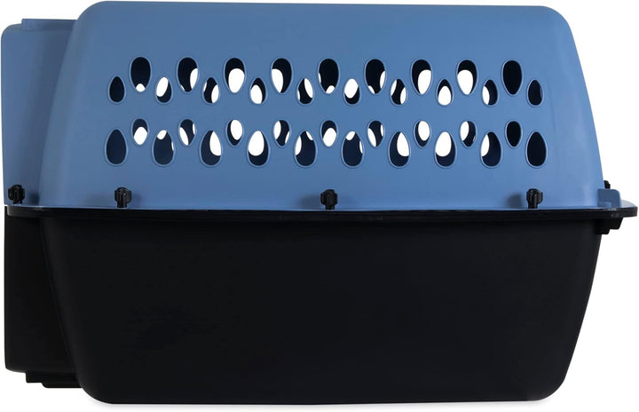 Pet Porter Fashion Dog Kennel 26", Parisian Blue & Black, for Pets 20-25Lbs, Made in USA