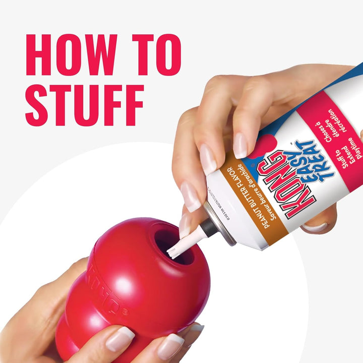 Classic Stuffable Dog Toy - Fetch & Chew Toy for Dogs - Treat-Filling Capabilities & Erratic Bounce for Extended Play Time - Durable Natural Rubber Material - for Large Dogs