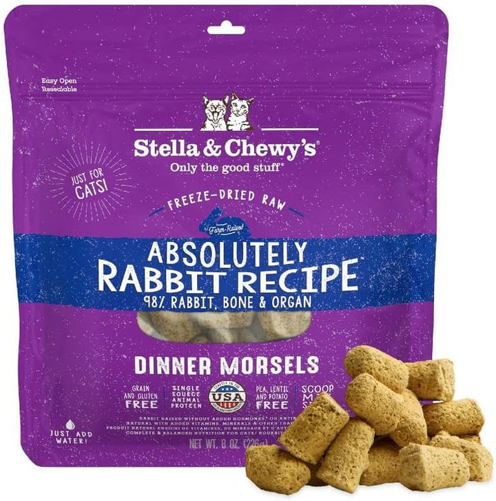Freeze-Dried Raw Cat Dinner Morsels - Premium Chicken Recipe with 98% Cage-Free Meat & Organs - Natural Grain-Free Cat & Kitten Food - Made in USA - 3.5 Oz