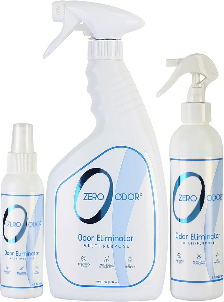 Multi-Purpose Odor Eliminator - Eliminate Air & Surface Odor – Patented Technology Best for Bathroom, Kitchen, Fabric, Closet- Smell Great Again, 8Oz (Over 1000 Sprays)