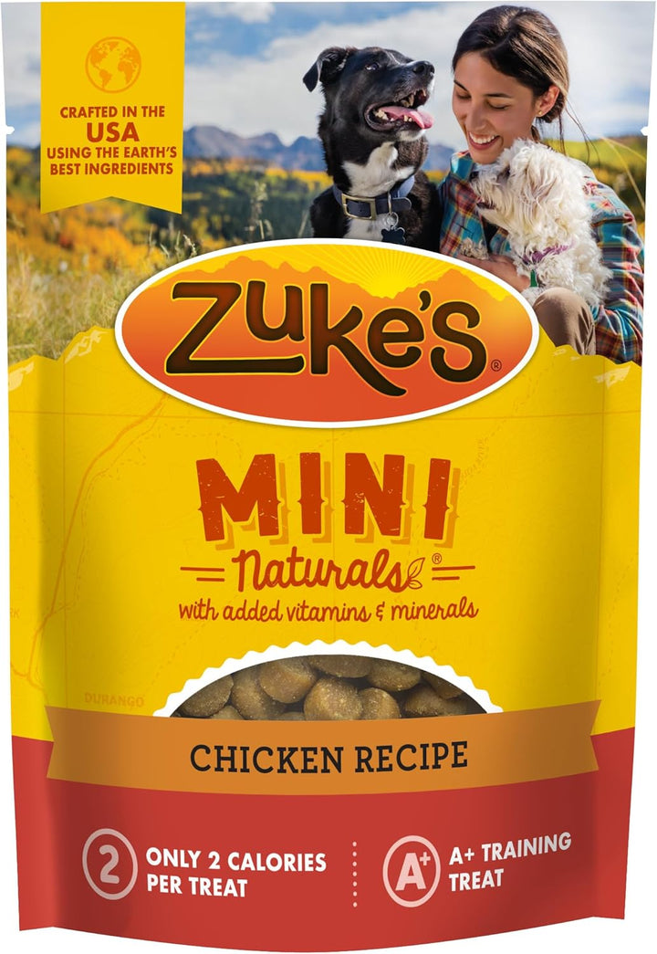 Zuke’S Mini Naturals Dog Training Treats for Dogs, Pet Treats Made with Real Chicken, 16 Oz