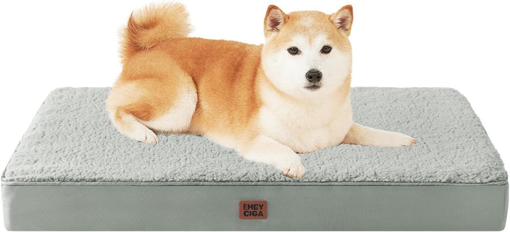 Orthopedic XL Dog Beds for Extra Large Dogs with Removable Washable Cover for Crate, Grey, 41X27