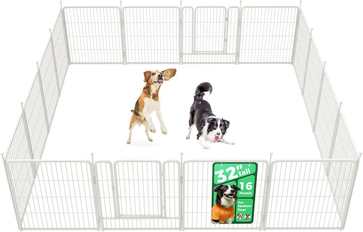 Rollick Unleashed Dog Playpen for Indoor, Yard, RV Camping, 24 Inch 8 Panels for Small and Puppy Dogs, Black│Patented