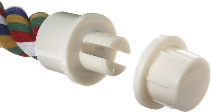 Pet Comfy Perch for Birds Flexible Multi-Color Rope, Large - 36" Length