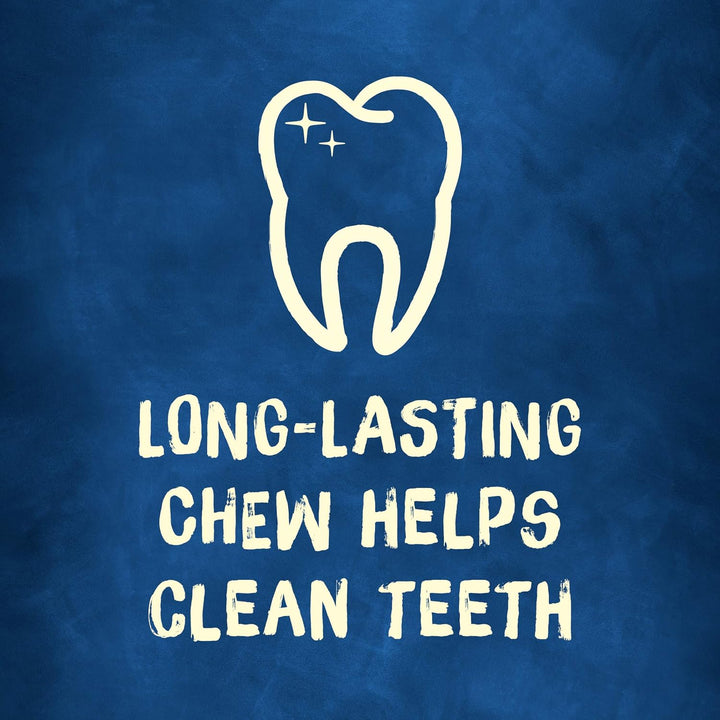 Rawhide Small/Medium Breed Dog Bones, Chewnola with Oats & Brown Rice - 10 Ct. Pouch