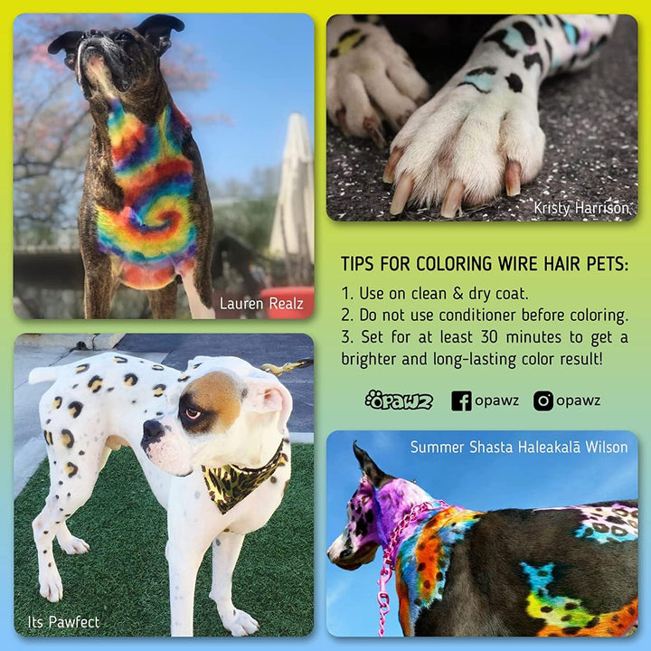 Permanent Dog Hair Dye, Pet Hair Dye Safely Used by Grooming Salons for a Decade, Pet Safe Dye Lasts over 20 Washes, Bright Color for Dogs and Horses (Adrian Pink)