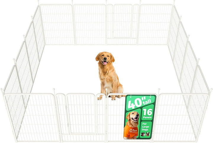 Rollick Unleashed Dog Playpen for Indoor, Yard, RV Camping, 24 Inch 8 Panels for Small and Puppy Dogs, Black│Patented