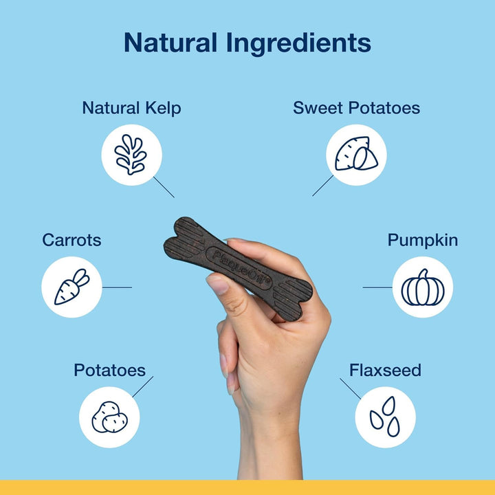 System Dental Care Bones - Dog Teeth Cleaning Bones for Oral Hygiene -Medium/Large Canine Formula - Bacon Flavor -17 Oz(Packaging May Vary)