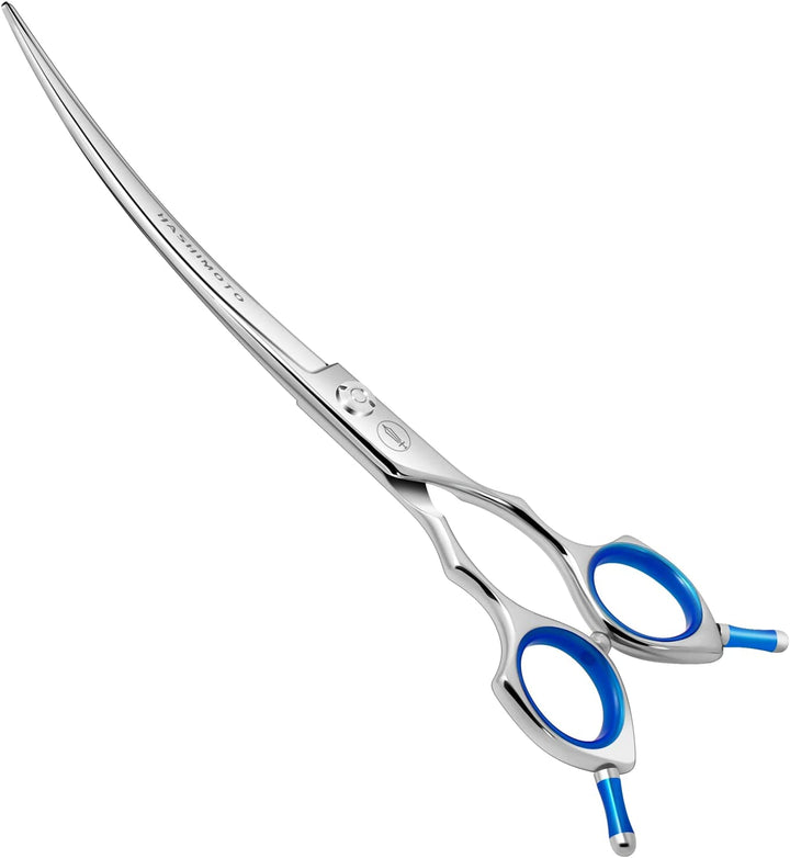 Dog Grooming Scissors, Curved Scissors for Dog Grooming, 6.5 Inch, 30 Degree of Curved Blade,Light Weight, Pet Shears for Trimming Face and Paws.