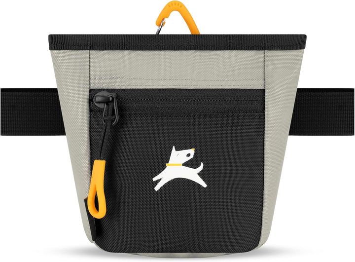 Goodie Treat Bag, Dog Treat Pouch, Waist Belt Clip for Hands-Free Training, Magnetic Closure, Dog Training and Behavior Aids, Three Ways to Wear (Raven S'25)