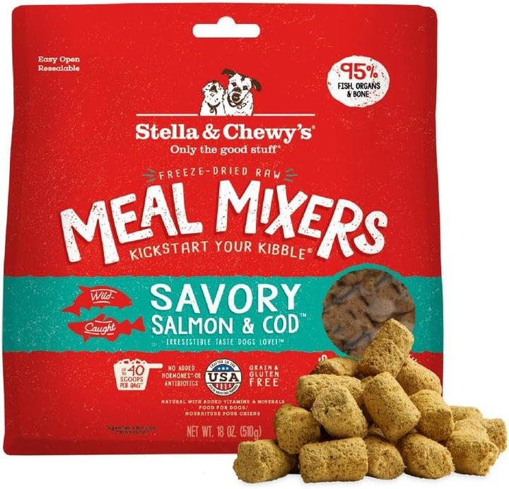 Freeze-Dried Raw Chicken Meal Mixers- Dog Food Topper and Mixer - Made with 95% Cage-Free Chicken, Organs & Bone - Perfect for Picky Eaters - Grain-Free - 3.5Oz
