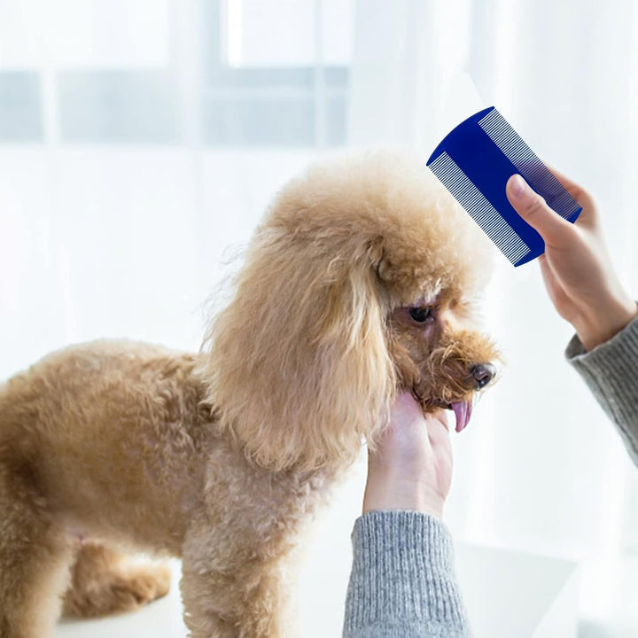 4 Pack Double Sided Flea Comb,For Cats and Dogs