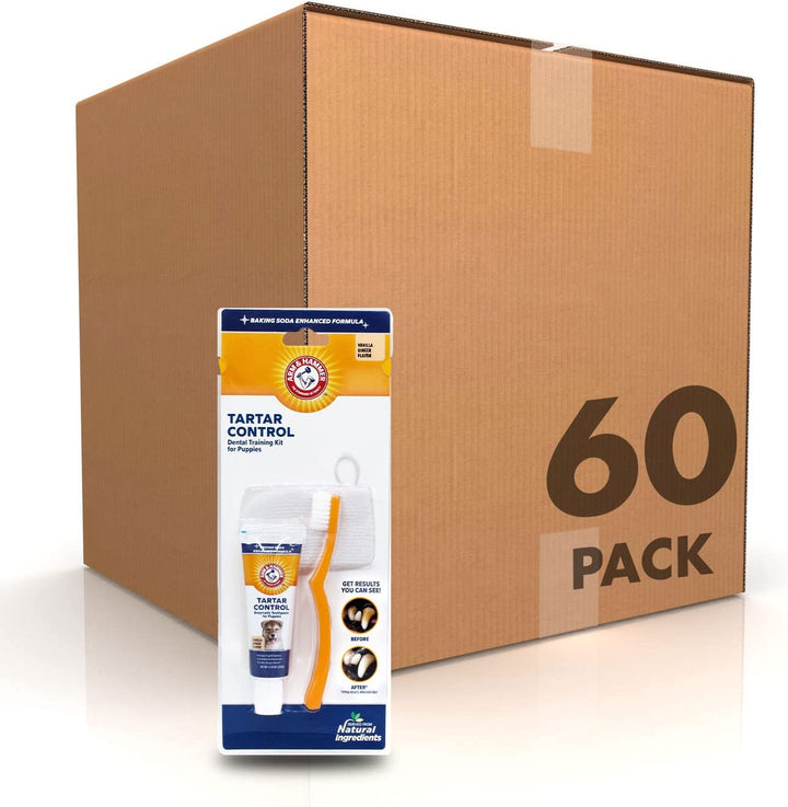 for Pets Tartar Control Kit for Dogs | Contains Toothpaste, Toothbrush & Fingerbrush | Reduces Plaque & Tartar Buildup | Safe for Puppies, 3-Piece , Beef Flavor