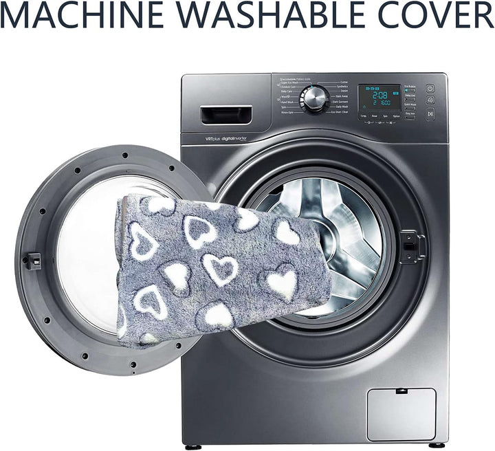 Reversible Cool and Warm Dog Bed Mat for Crates - Stylish Pad with Waterproof Inner Linings and Removable Machine Washable Cover, Firm Support for Small to Xx-Large Dogs, Grey