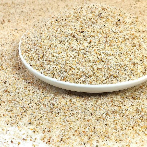 Aquarium Sand, 2Lbs Beige Fish Tank Sand, Aquarium Gravel Substrate for Aquascaping, Vivariums, Terrariums, Plants and Crafts