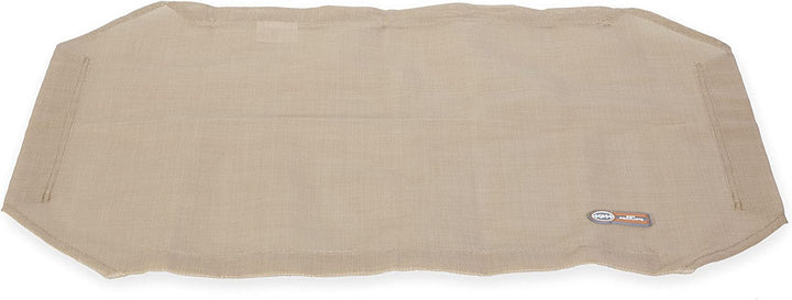 Dog Cot Replacement Cover, Designed to Fit K&H Large Pet Cots (Sold Separately), Indoor Outdoor, Breathable Cooling Mesh Center, Machine Washable - Large 42 X 30In Chocolate