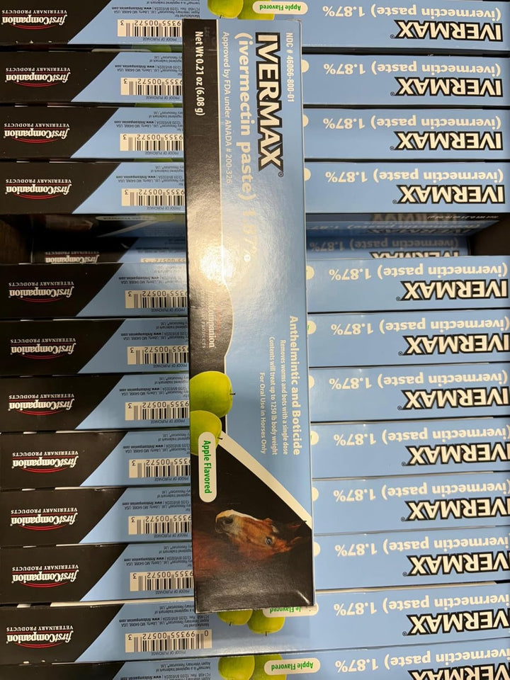 Ivermax (Ivermectin) Equine Paste 6.08 Gram 1 Pack, Blue