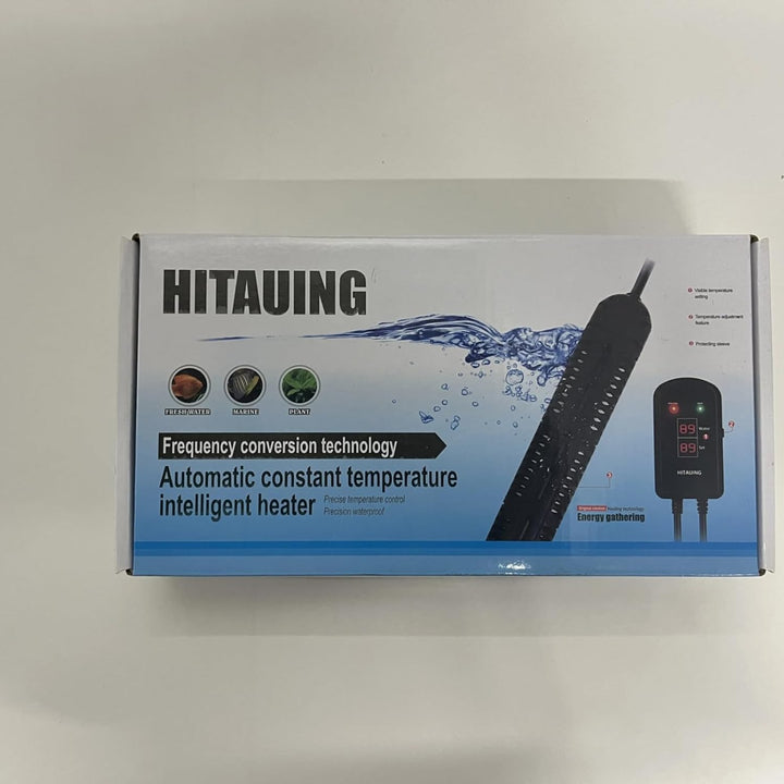 Aquarium Heater, 300W Fish Tank Heater with LED Digital Display & 5 Safety Protection, Submersible Aquarium Heater with 2 Suction Cup and 8.2Ft Cord for 40-75 Gallon Fish Tank.
