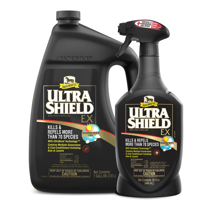 Ultrashield EX 32Oz Sprayer Insecticide, Kills & Repels Flies, Mosquitoes, Ticks, Fleas, Lice, Use on Horses, Dogs, Premises