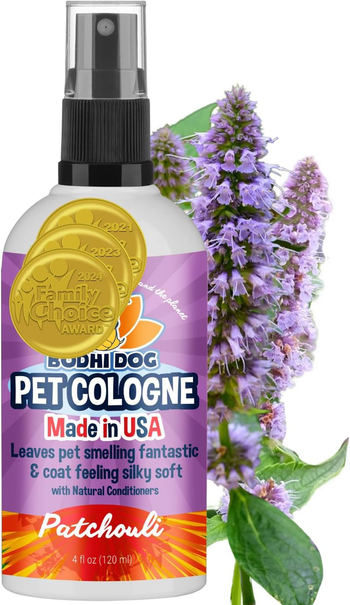 Natural Dog Cologne (Blueberry) - Premium Scented Deodorizing Pet Perfume with Conditioner for Dogs & Cats - Keeps Pets Fresh & Clean - Gentle and Safe Formula, Made in USA (4 Fl Oz)