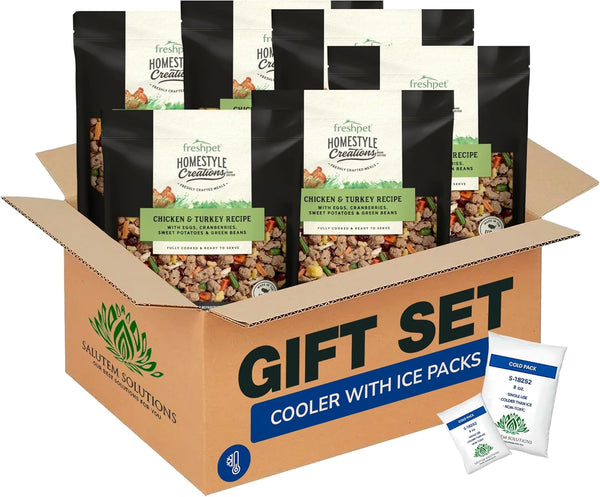 – Dog Food Homestyle Creations Chicken Turkey Recipe, Gift Set, 16 Oz – Pack of 6