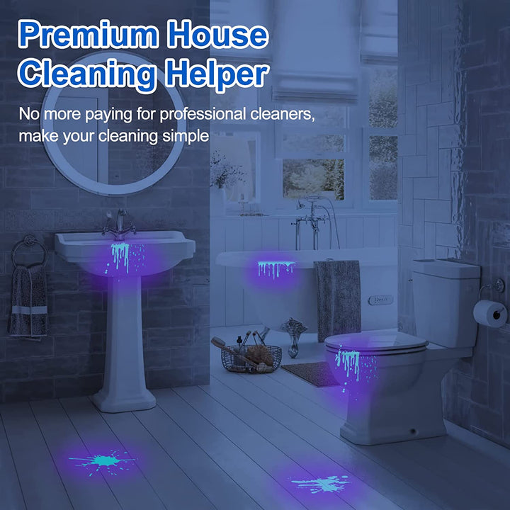 Black Light UV Flashlight, Blacklight 12 LED Urine Detector for Dog/Cat/Pet Urine & Dry Stains and Bed Bug on Carpets/Rugs/Floor,Matching with Pet Odor Eliminator