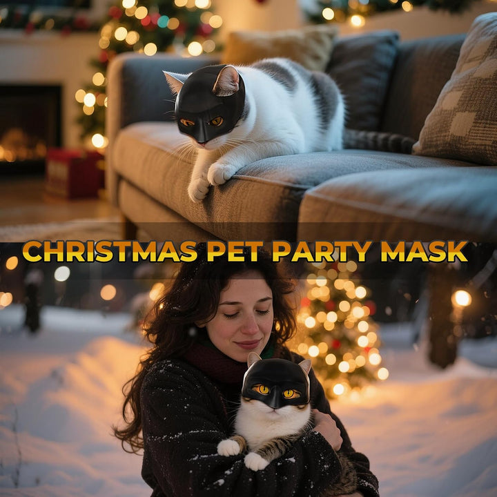 Superhero-Inspired Bat-Style Cat Mask – Adjustable Lightweight Halloween Costume for Cats, Funny Pet Cosplay Accessory for Parties, Photos & Dress-Up