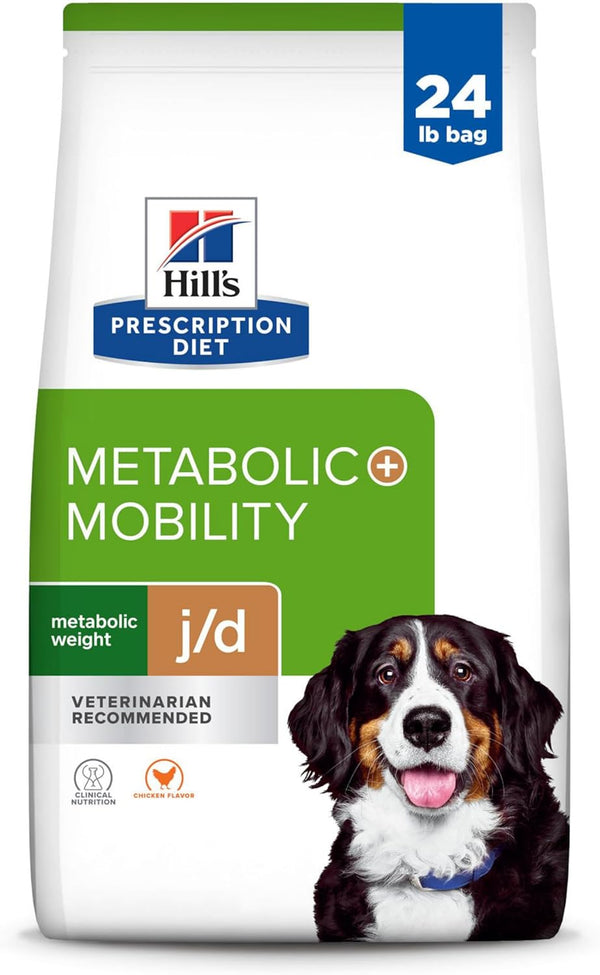 Metabolic + Mobility, Weight + J/D Joint Care Chicken Flavor Dry Dog Food, Veterinary Diet, 24 Lb. Bag