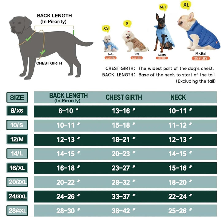 Dog Puffer Jacket, down Winter Coat, Durable Outdoor Coat for Cold and Windy Conditions, Waterproof, Lightweight Jacket, Adjustable Fit for Small, Medium, Large Dogs(Pink,12/M)