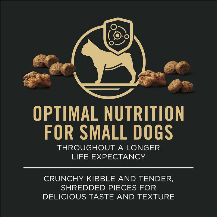 Small Breed Dog Food with Probiotics for Dogs, Shredded Blend Chicken & Rice Formula - 6 Lb. Bag