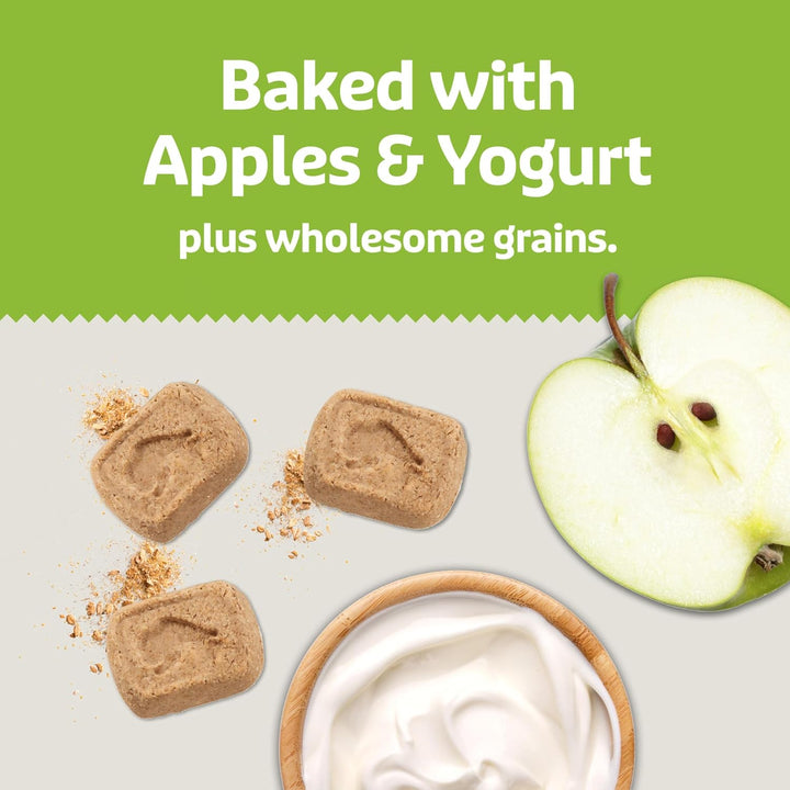 Health Bars Mini Crunchy Dog Biscuits, Oven-Baked with Natural Ingredients, Apples & Yogurt, 16-Oz Bag