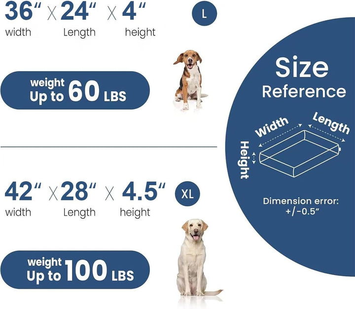 Faux Fur Dog Bed Covers – Ultra Soft Rose Velvet, Removable & Washable, Cozy & Durable,Large Pet Bed Cover Only (No Filling) – Gray, (Rose Velvet Dark Gray, 36" L X 24" W X 4" Th)