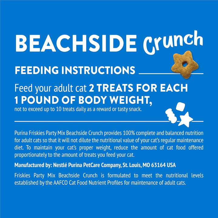 Purina  Cat Treats, Party Mix Beachside Crunch - 30 Oz. Pouch