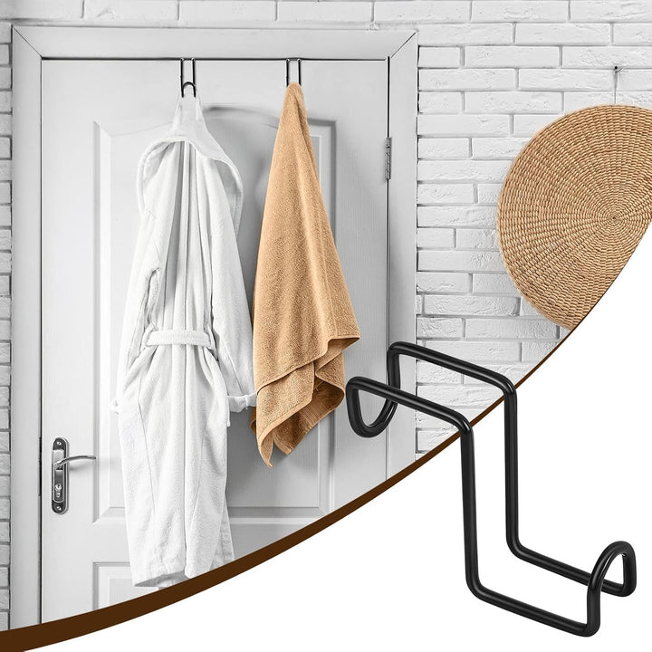 2 Pieces 4 Inch Tack Hook over Rail Bridle Hooks Heavy Duty Horse Water Bucket Hangers Metal Stall Hooks for Horses Tough Horse Halter Rack for Fishing Saddle Fence Door Holder