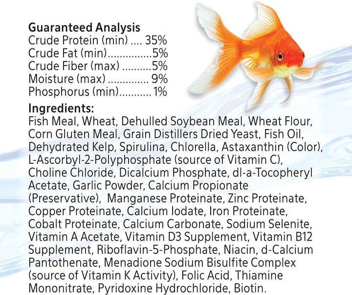 Goldfish Fish Food Slow Sinking Granules, 5.8 Ounce, 100106053