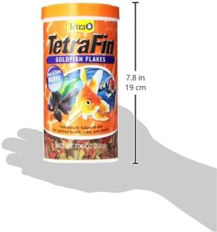 Goldfish Flakes, Nutritionally Balanced Diet for Aquarium Fish, Vitamin C Enriched Flakes, 7.06 Oz