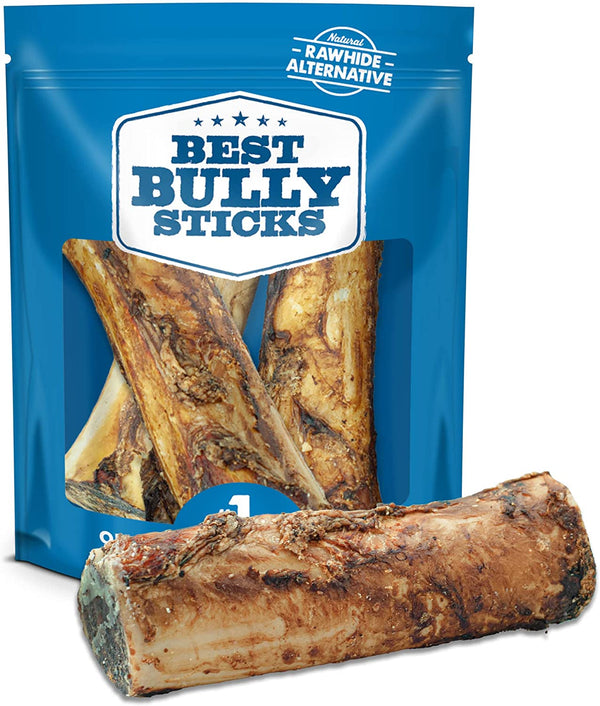 Marrow Bones - 3 Count (Pack of 1) - USA Packed, Healthy Snack, Grass-Fed Beef, Long-Lasting, Great for Large Breeds