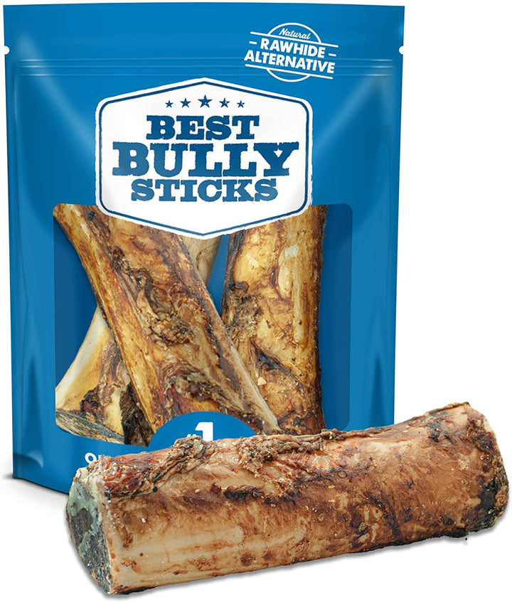 Marrow Bones - 3 Count (Pack of 1) - USA Packed, Healthy Snack, Grass-Fed Beef, Long-Lasting, Great for Large Breeds