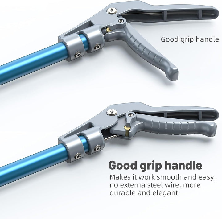 G2 60-Inch Professional All-Aluminum Alloy Snake Tong Reptile Grabber Rattle Snake Catcher Wide Jaw Handling Tool with Lock