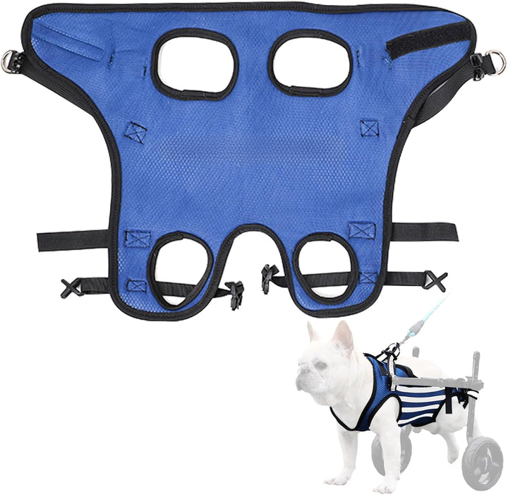 2024 Upgraded Dog Wheelchair for Back Legs Small Wheelchair for Dogs with Disabled Hind Legs Walking Adjustable Dog Carts with Heavy Duty Wheels