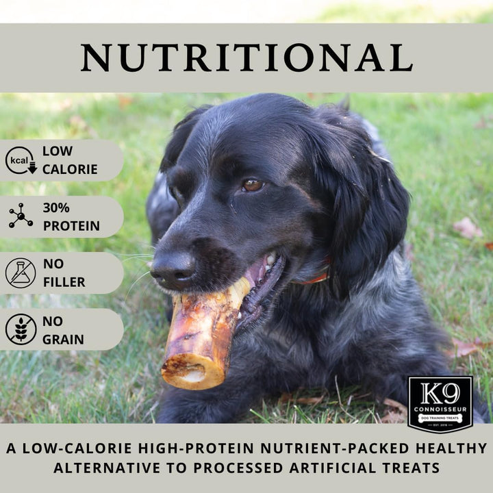 Beef Marrow Dog Bones Long Lasting for Aggressive Chewers - USA Made Single Ingredient Dynamo Bone for Small and Medium Dogs Upto 50 Pounds - 6 Pack