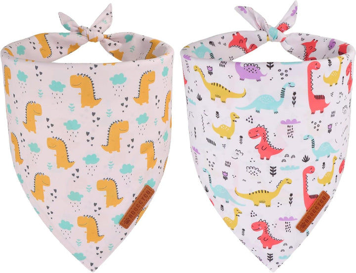 Halloween Dog Bandana, Pink Pumpkin Ghost Pet Scarf, Premium Durable Fabric, Adjustable Fit Female Halloween Bandanas for Medium Large Dogs Pets (Large)